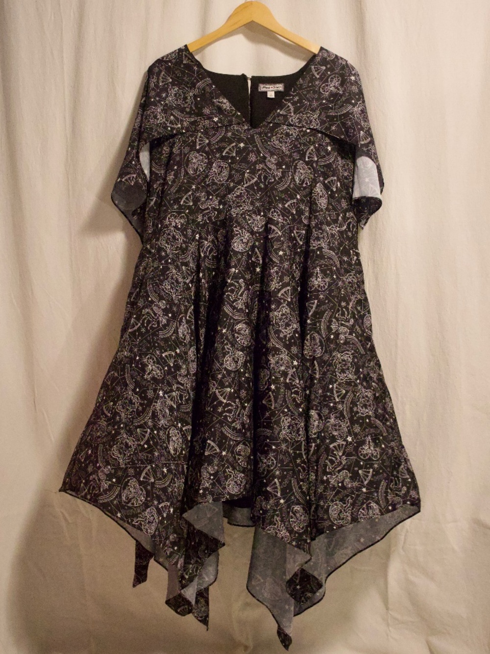 Tommy Hilfiger x Zendaya "Zodiac" or "Astrology" print handkerchief-hem dress